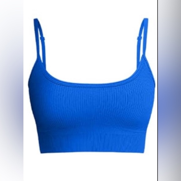 3 piece Ribbed sleeveless crop top set size large - Picture 2 of 4